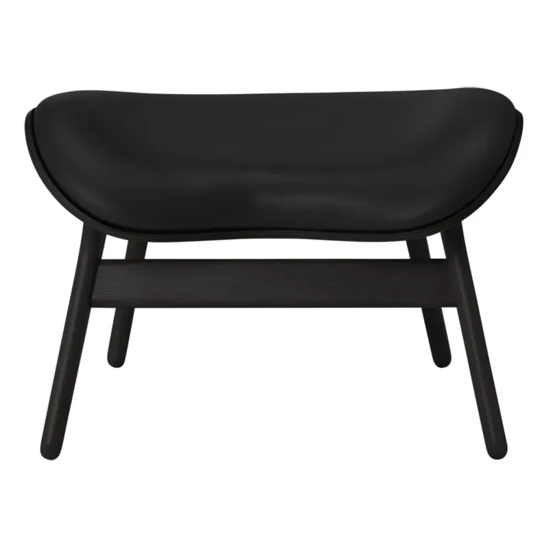 A Conversation Piece Ottoman Fotpall Black Oak/Umage Leather Black Rabatt